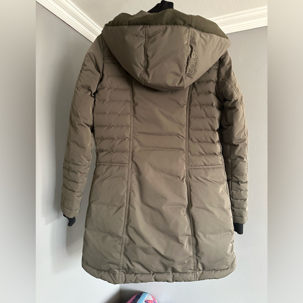 LOLË Down Winter Jacket Women’s Size M in Olive Green